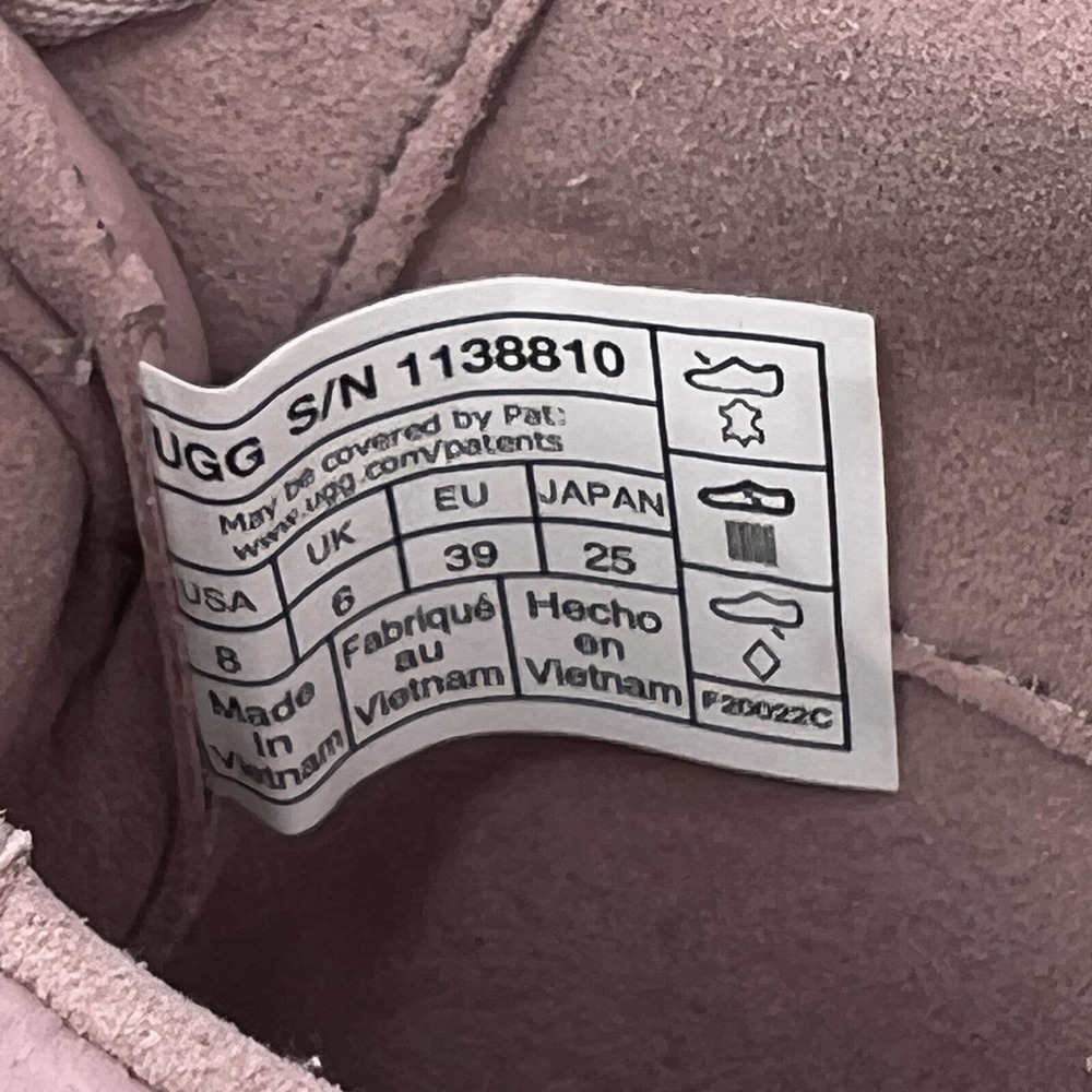 Ugg Womens Scape Trainer 1138810 Pink Leather Lace Up Activewear Sneaker 8 NEW - Picture 9 of 12
